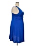 Unbranded 100% Polyester Solid Blue Cocktail Dress Size XXL - photo 4
