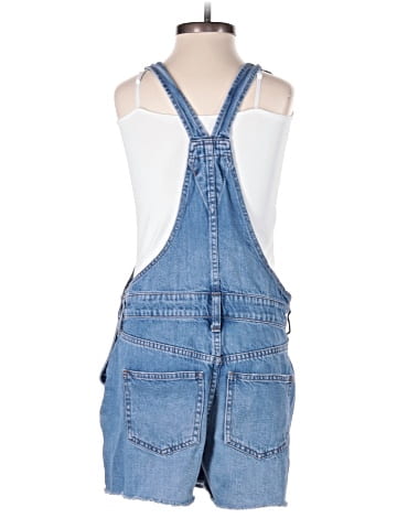 Madewell Adirondack Short Overalls in Dawkins Wash (view 2)