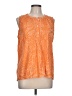 Ann Taylor LOFT Orange Sleeveless Blouse Size L - photo 1