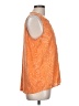 Ann Taylor LOFT Orange Sleeveless Blouse Size L - photo 4
