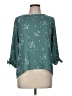 Papermoon Teal 3/4 Sleeve Blouse Size M - photo 1