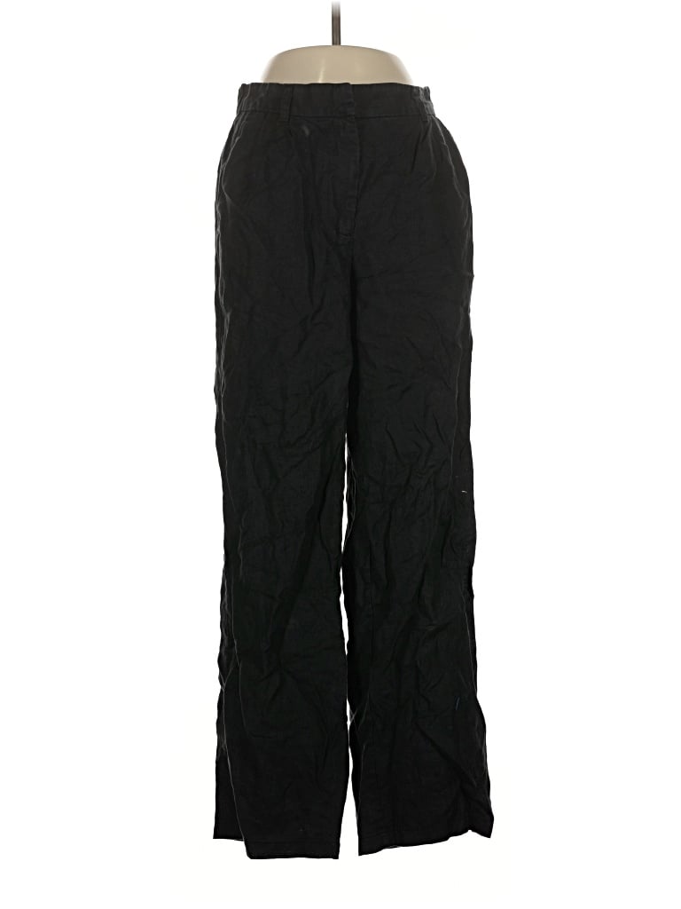Pre-owned Quince Linen Pants In Black