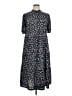 Max Studio Print Blue Casual Dress Size 1X - photo 1