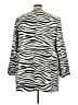 Talbots Animal Print Silver Coat Size 24w - photo 2