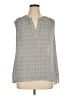 Chaus 100% Polyester Gray Sleeveless Blouse Size XL - photo 1