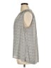 Chaus 100% Polyester Gray Sleeveless Blouse Size XL - photo 5