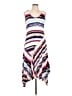 Splendid 100% Rayon Stripes Ivory Cocktail Dress Size L - photo 1