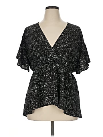 Shein Curve Short Sleeve Blouse (view 1)