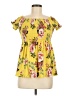 Bobbie Brooks Yellow Short Sleeve Blouse Size M - photo 1