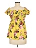 Bobbie Brooks Yellow Short Sleeve Blouse Size M - photo 2