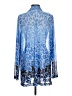 Susan Graver Animal Print Marled Blue Kimono Size L - photo 2