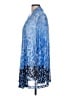Susan Graver Animal Print Marled Blue Kimono Size L - photo 5