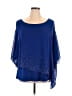 Roz & Ali 100% Polyester Blue 3/4 Sleeve Blouse Size 1X - photo 1