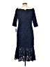 Alex Evenings 100% Polyester Blue Cocktail Dress Size 10 - photo 2