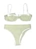 Sister Solid Green Two Piece Swimsuit Size M - photo 1