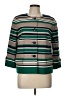Talbots Stripes Green Coat Size 10 - photo 1