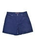 Gloria Vanderbilt Solid Blue Denim Shorts Size 14 - photo 1