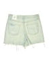 Zara Green Denim Shorts Size 4 - photo 2
