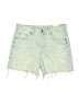 Zara Green Denim Shorts Size 4 - photo 1