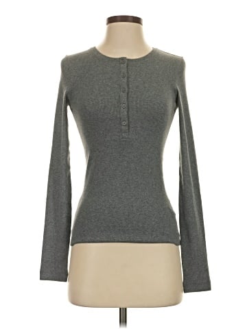 Cos Long Sleeve Henley (view 1)