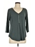 Green Envelope Gray 3/4 Sleeve Top Size M - photo 1
