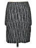 BCBGMAXAZRIA Chevron-herringbone Silver Casual Skirt Size S - photo 1