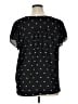 PREMISE 100% Polyester Black Short Sleeve Blouse Size 1X - photo 2