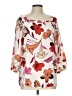 PREMISE 100% Polyester Ivory 3/4 Sleeve Blouse Size L - photo 1