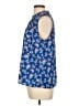 Cooper & Ella 100% Polyester Blue Sleeveless Blouse Size Lg (3) - photo 5