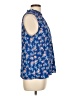Cooper & Ella 100% Polyester Blue Sleeveless Blouse Size Lg (3) - photo 4