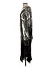 Zara Basic Metallic Silver Cocktail Dress Size S - photo 5