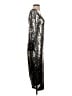 Zara Basic Metallic Silver Cocktail Dress Size S - photo 4