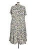 Torrid 100% Rayon Floral Gray Casual Dress Size 5X Plus (5) - photo 2