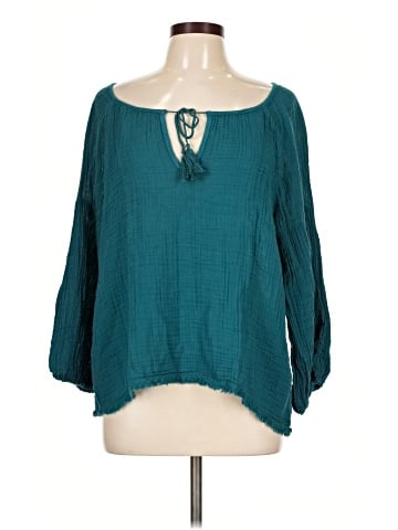 Three Dots 3/4 Sleeve Blouse (view 1)