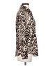 Zara 100% Polyester Animal Print Brown Long Sleeve Blouse Size XS - photo 4