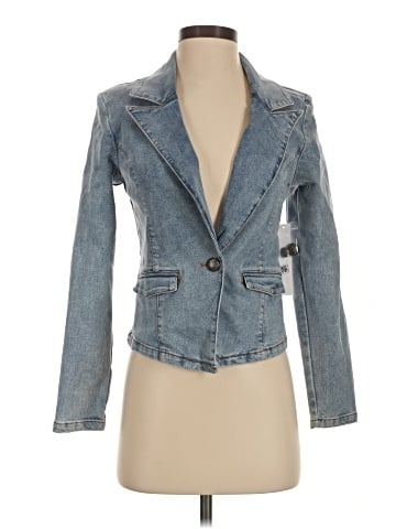 Aqua Denim Jacket (view 1)