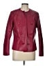 Anne Klein 100% Polyester Burgundy Jacket Size L - photo 1