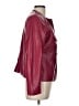 Anne Klein 100% Polyester Burgundy Jacket Size L - photo 4