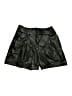 Express 100% Polyester Metallic Black Faux Leather Shorts Size 0 - photo 1