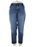 Lane Bryant Solid Blue Jeans Size 24 - photo 1