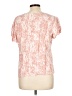 Caslon 100% Rayon Pink Short Sleeve Blouse Size L - photo 2