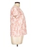 Caslon 100% Rayon Pink Short Sleeve Blouse Size L - photo 4