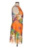 Wray Print Orange Cocktail Dress Size 1X - photo 4