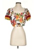 Shein 100% Polyester White Short Sleeve Blouse Size S - photo 1