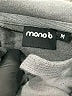 Mono b 100% Cotton Gray Long Sleeve Top Size M - photo 4
