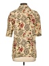 Tess Paisley Tan Short Sleeve Blouse Size 10 - photo 2