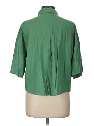 H&M 3/4 Sleeve Button-Down Shirt (view 2)