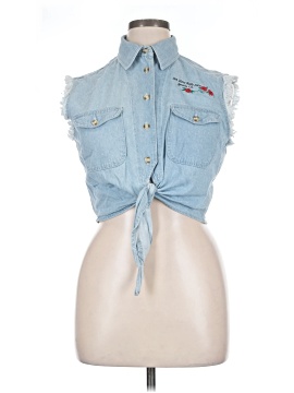 Harley Davidson Sleeveless Button Down Shirt