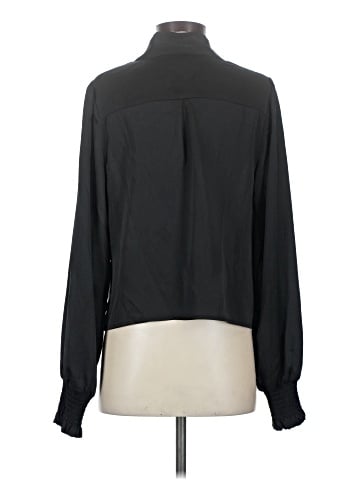 Aqua Long Sleeve Blouse (view 2)