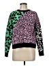 ASOS 100% Acrylic Animal Print Green Pullover Sweater Size 6 - photo 1